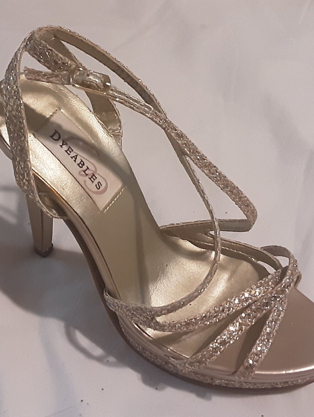 DYEABLES 4" Glitter Party Heels JUST LISTED 8/31